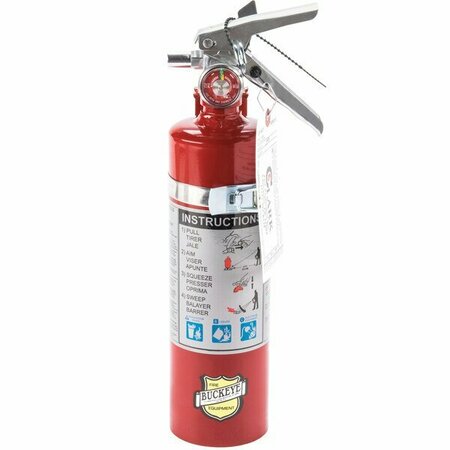 BUCKEYE 2.5 lb. ABC Dry Chemical Fire Extinguisher - Rechargeable Untagged with Vehicle BracketGen 47213315